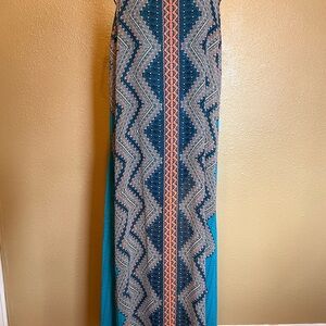 👗 Bisou Bisou Blue Maxi Dress | Sz 10 / F